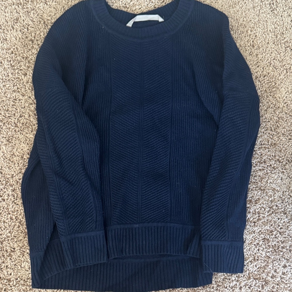 Athleta Navy Blue Crew Neck Sweater